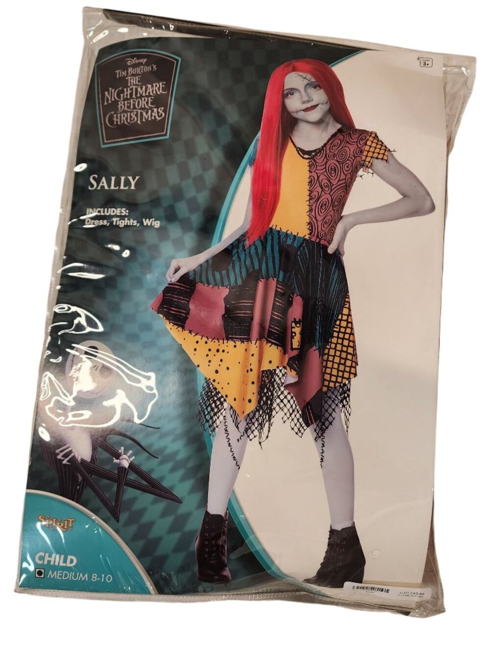 Nightmare Before Christmas Sally Halloween Costume Kids Size 8 / 10 NEW